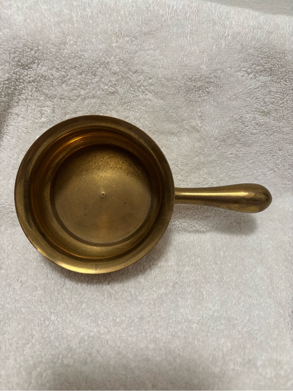 Brass Saucepan with Handle - Gold Finish